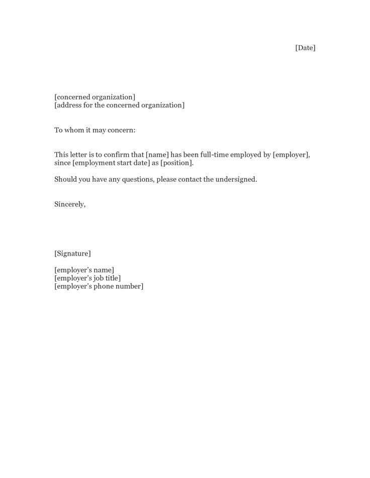 Proof of Employment Letter - Sample proof of employment letters that you need to have if have been accepted in your job.