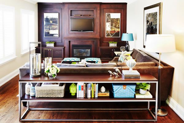 Usando O Sofá Para Separar Ambientes Sofa Table Decor Console Behind Decorating Console Table Behind Sofa, What To Put On Console Table Behind Sofa