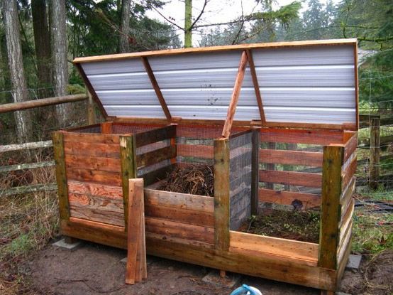 127 Best Garden Images On Pinterest Potager Gardening And A Nice Three Bay Compost Bin From Pallets