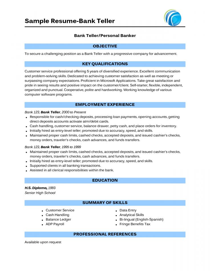 Basic Resume Examples Minimalist Resume Examples Bank Teller Resume Bank Teller Resume Examples