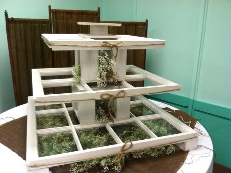 This Is A Wedding Cupcake Display That I Made Out Of Old Windows For My Sons This Is A Wedding Cupcake Display That I Made Out Of Old Windows For My Sons