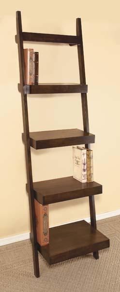Tall Leaning Shelf Graduated Ladder Open Style Bookshelf Walnut Tall Leaning Shelf Graduated Ladder Open Style Bookshelf Walnut Finish Modern Living Room Den Pinterest Bookshelves Shelves And Home
