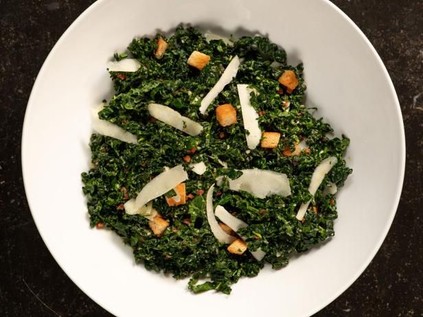 Kale Salad With Pancetta And Pecorino Recipe Food Network Recipes Kale Salad Pancetta