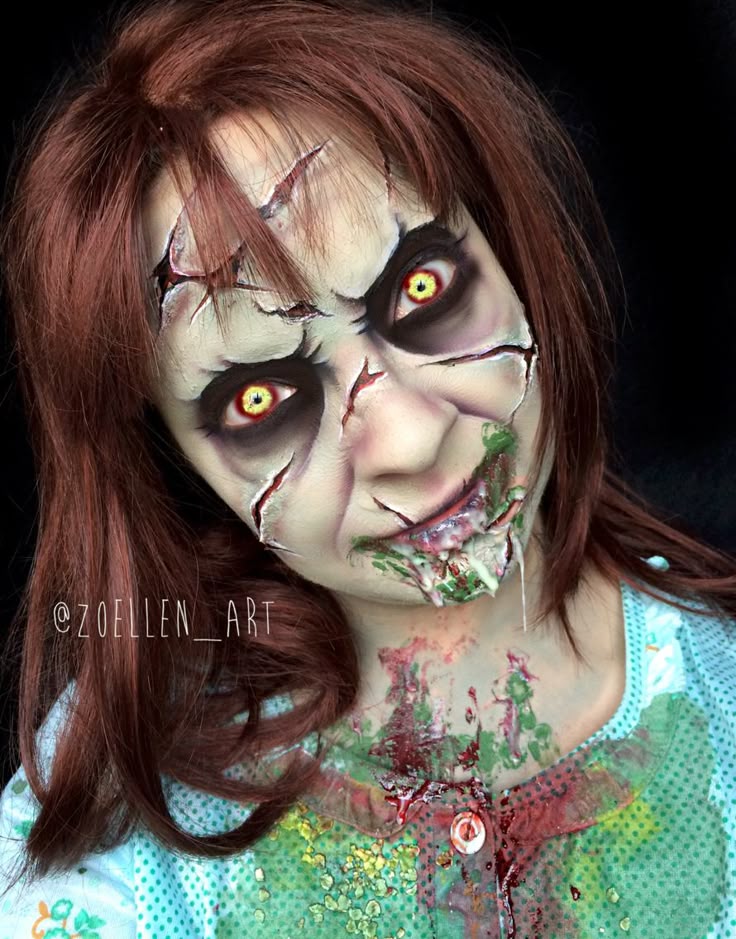 The Exorcist Reagan Makeup SFX Makeup | Amazing halloween makeup