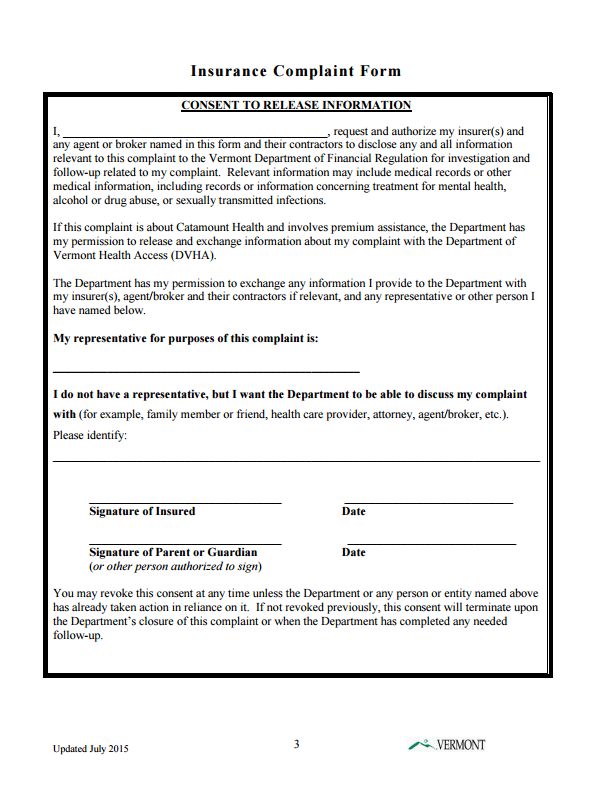 112 best Commissioners Complaint Form By State images on Pinterest - insurance release form 112 best Commissioners Complaint Form By State images on Pinterest - insurance release form
