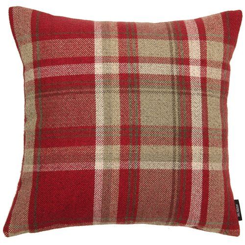 Luxury Tartan Check Dining Garden Seat Pads Chair Cushion Zipped Removable Cover