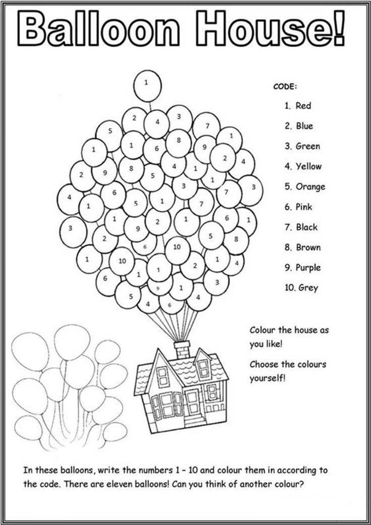 Free Printable Color by Number for Preschool - Active Little Kids