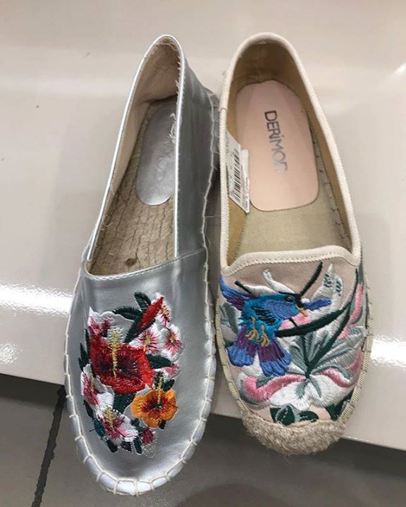 Derimod Cicek Islemeli Espadril 99 Trending Flat Espadrille Shoes