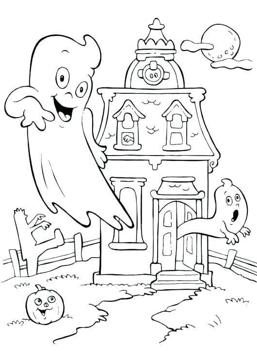 Download Haunted House Coloring Sheet Coloring Pages House Houses ...