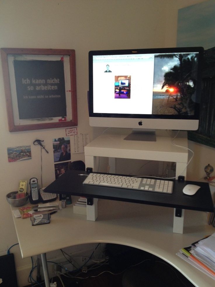 Do it yourself standing desk : ) http://twitter.com ...