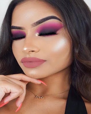 Makeup looks dramatic colorful trendy