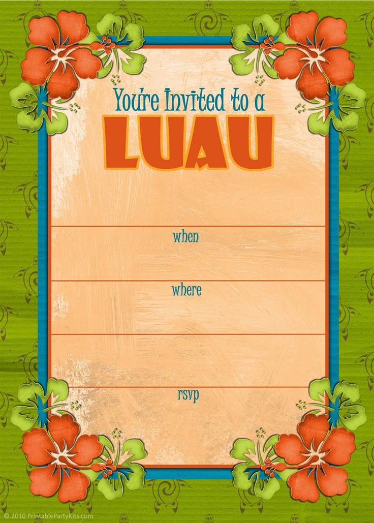 74 best Luau Party images on Pinterest Luau party, Aloha party and - best of invitation templates for beach party 74 best Luau Party images on Pinterest Luau party, Aloha party and - best of invitation templates for beach party