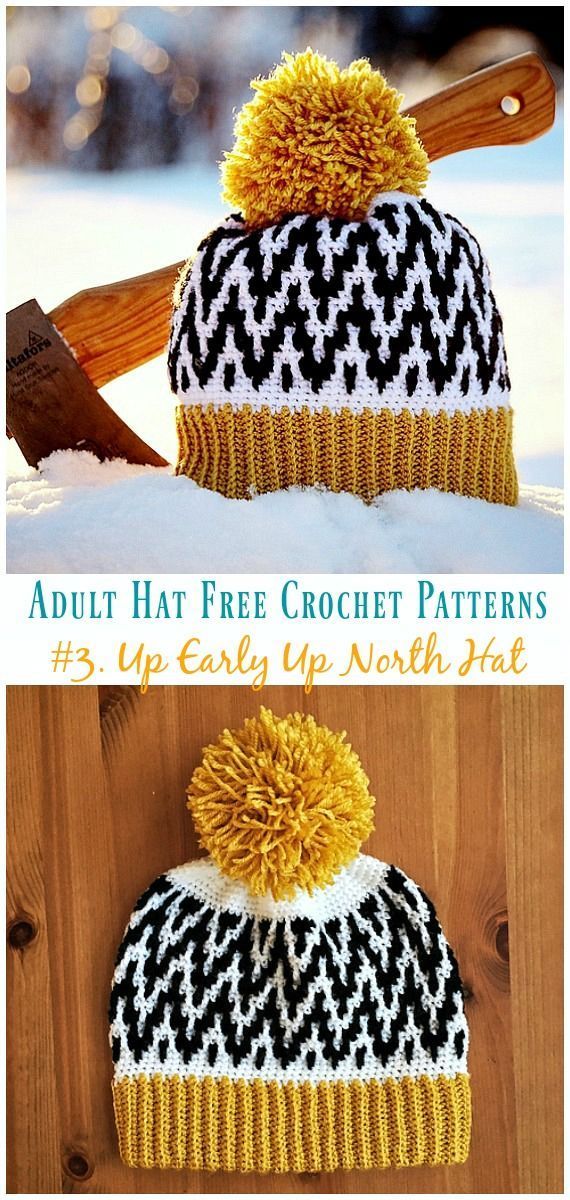Up Early Up North Hat Free Crochet Pattern Crochet Early Free Hat North Pattern Crochet Early Free Hat No Krose Sapka Krose Orme Sapka Desenleri