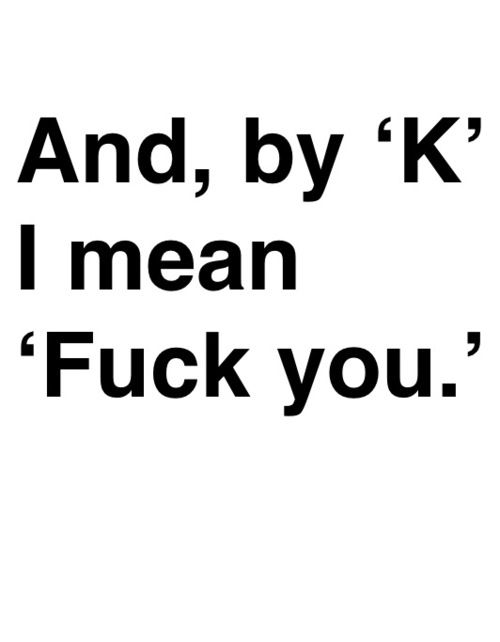 the dreadful k text