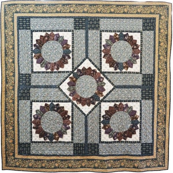 Safari Cot Quilt Pattern with hand made buttons from Nikki Tervo Designs