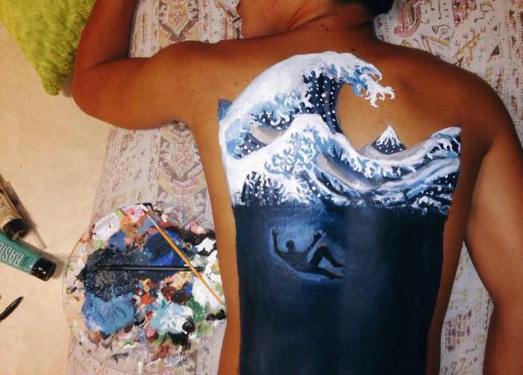 Body art | Body art, Body art painting, Back painting