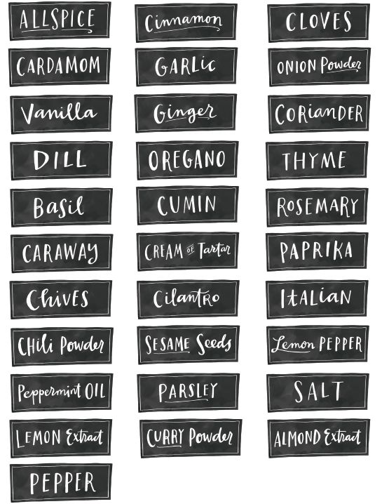 29 best Spice Jar Labels and Templates images on Pinterest Printable 29 best Spice Jar Labels and Templates images on Pinterest Printable