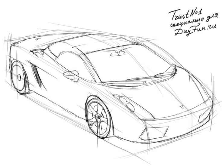 нарисовать карандашом lamborghini нарисовать карандашом lamborghini