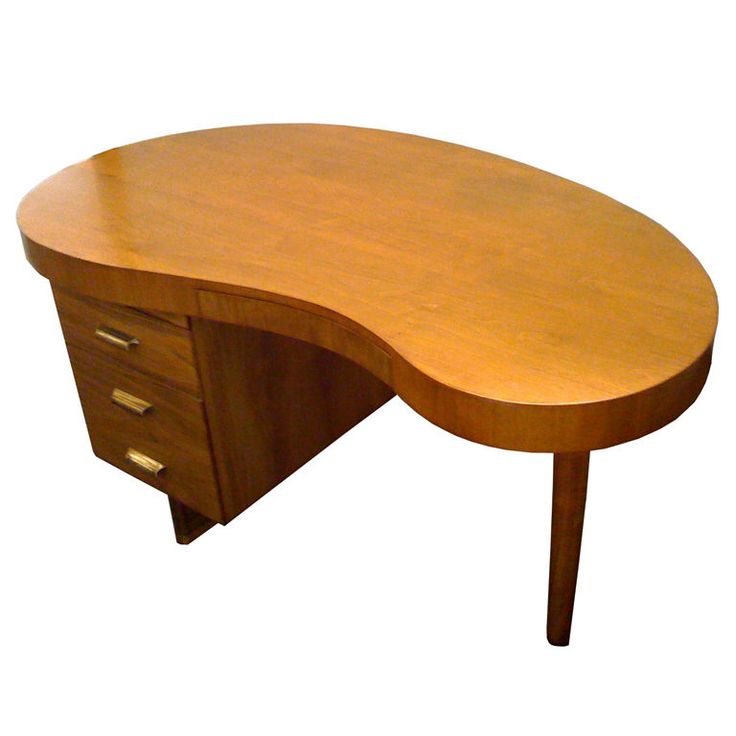 17 Best Kidney Shaped Desks Images On Pinterest Contemporary Desk 1940 S Kidney Shaped Desk By Gilbert Rohde United States Of America