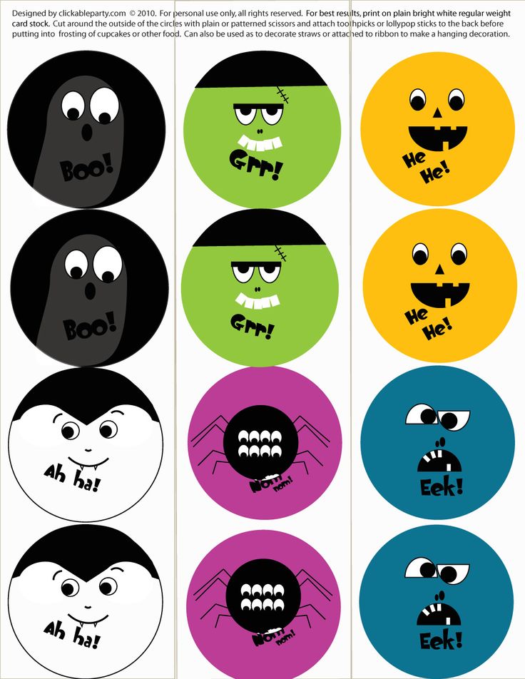 free halloween party printables spooky faces party circles and a lot more exciting stuff