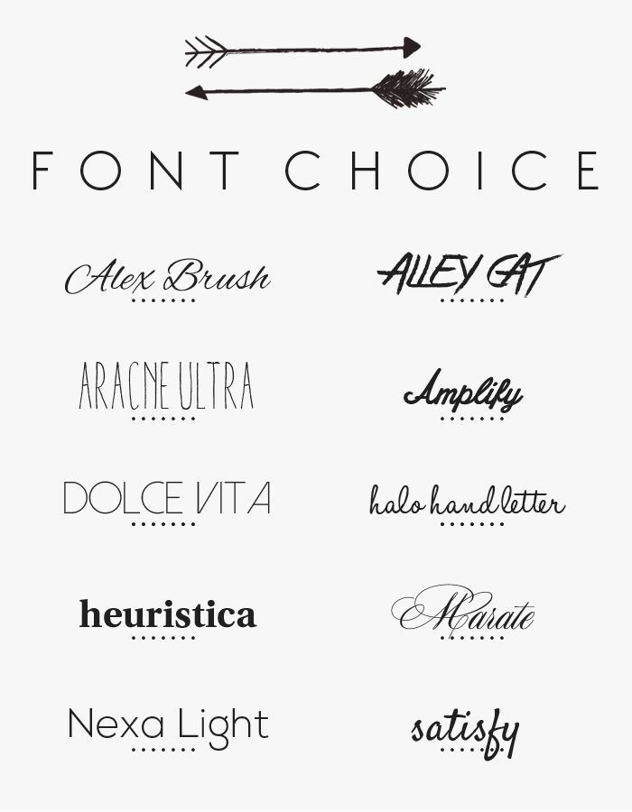 pretty fonts for tattoos