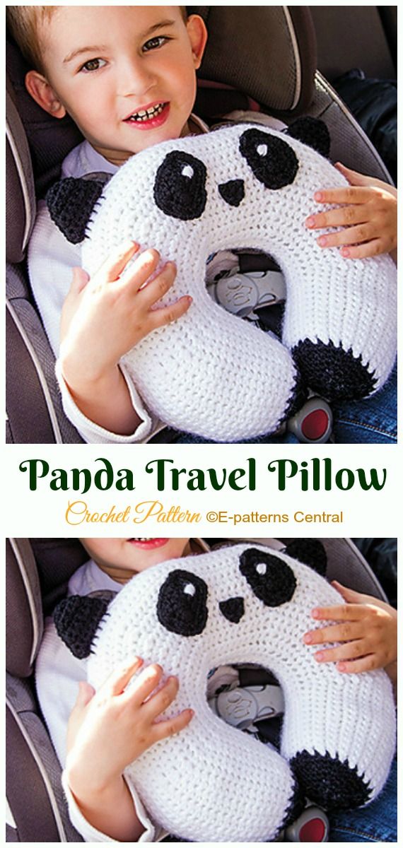 Crochet Travel Neck Pillow Patterns Travel Neck Pillow ♥ Crochet Pattern