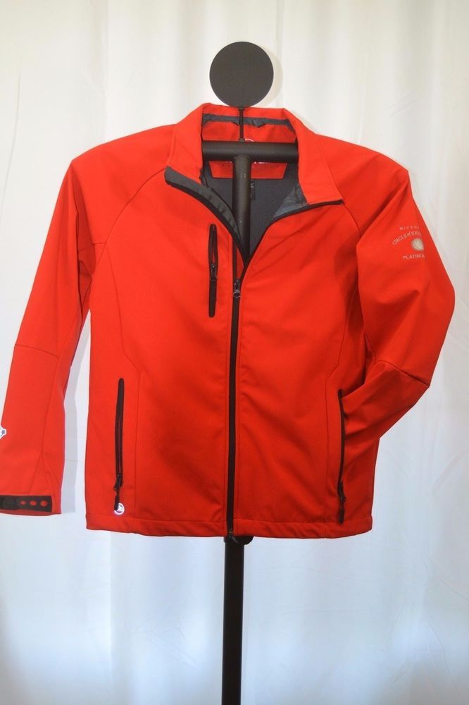 stormtech performance jacket s red black lining microsoft circle of microsoft clothes