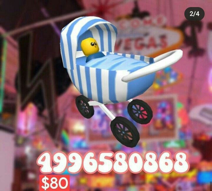pink baby stroller roblox
