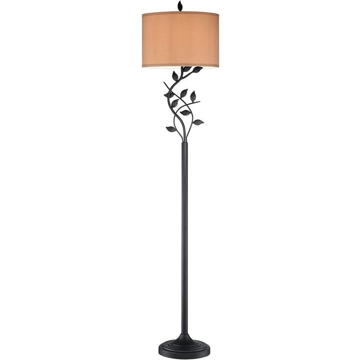 Kira Home Ambrose 58" Matte Black Floor Lamp + 10.5W LED Bulb, Energy