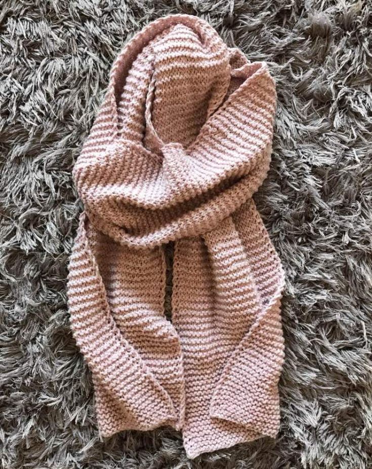 Beginners Knit Blanket Scarf with a Twist ZoeCreates Knitting for