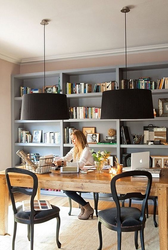 28 Dreamy Home Offices With Libraries For Creative Inspiration Shelves Office shelves for home office. 28 Dreamy Home Offices With Libraries For Creative Inspiration Shelves Office