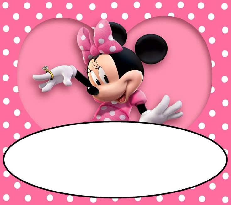 Use our printable Minnie Mouse invitation templates to ...
