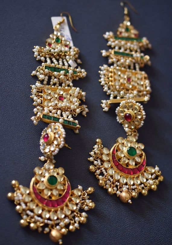 Wedding Kundan Earrings Set Jewelry Indian Baali Earrings Set Bridal Earring Set Women Jewelry Set Wedding Kundan Earrings Set Jewelry Indian Baali Earrings Set Bridal Earring Set Women Jewelry Set