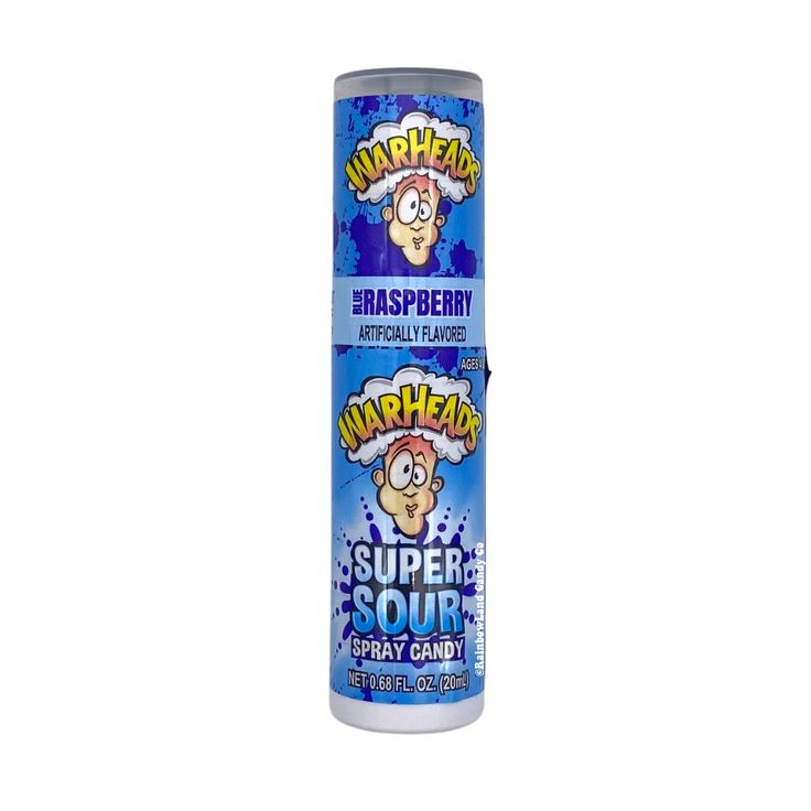 Warheads Super Sour Spray Blue Raspberry Raspberry Sour