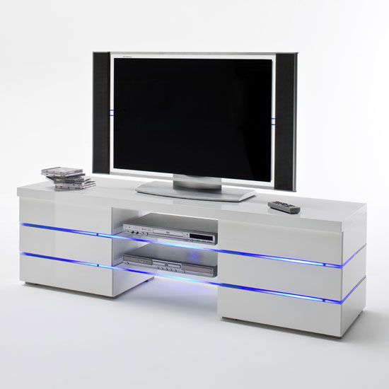 Svenja Media Tv Stand In High Gloss White With Led Multi Lights Svenja Media Tv Stand In High Gloss White With Led Multi Lights Stands أفكار 2018 Pinterest Tvs Cabinets And