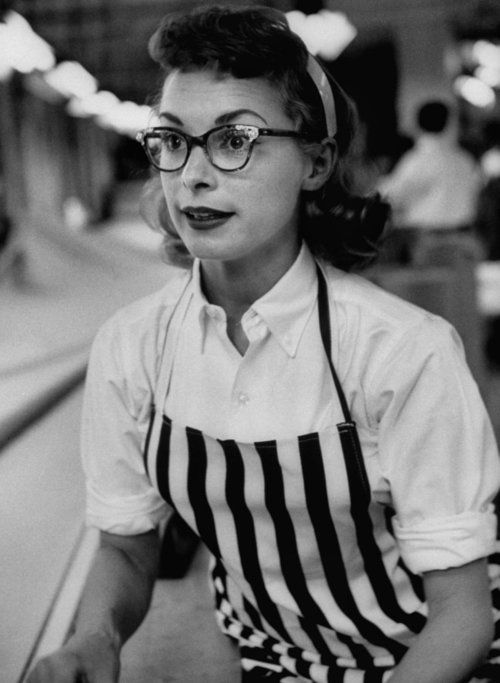 Nurse talking dirty retro glasses