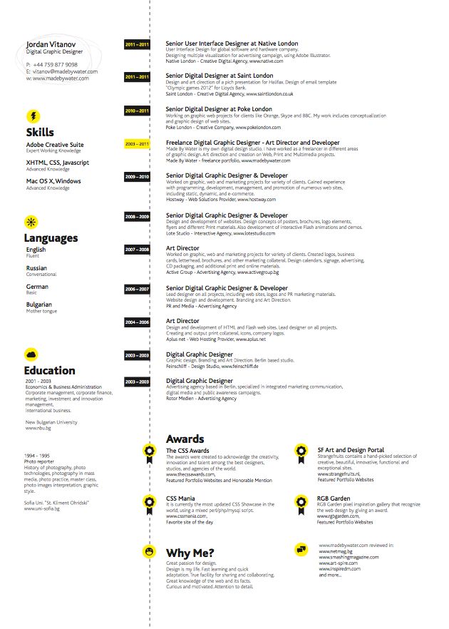 how to write a creative resume