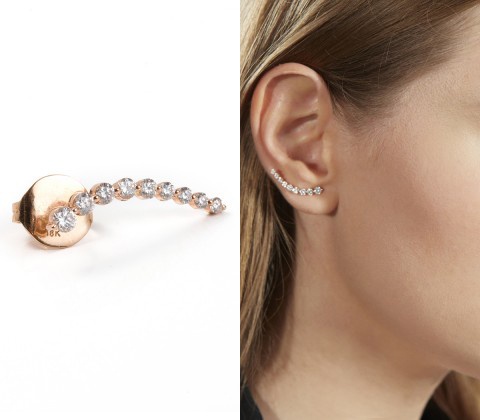 Anita Ko For Tibi Rose Gold Floating Earring Bling Earrings Anita Ko For Tibi Rose Gold Floating Earring Bling Earrings Jewelry Jewels