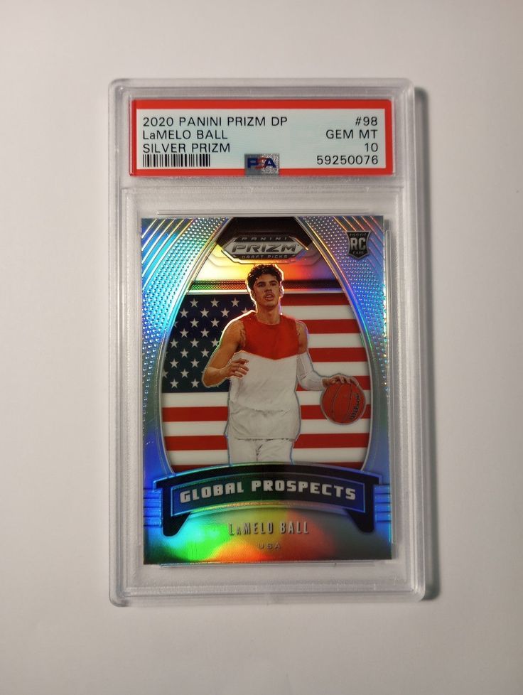 2020 Prizm DP Silver Rookie RC LaMelo Ball - PSA 10 GEM MINT - HORNETS