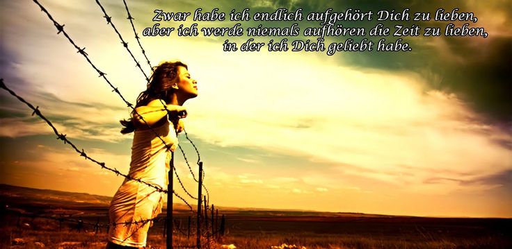 Zwar habe ich endlich aufgehört dich zu lieben, aber ich werde niemals