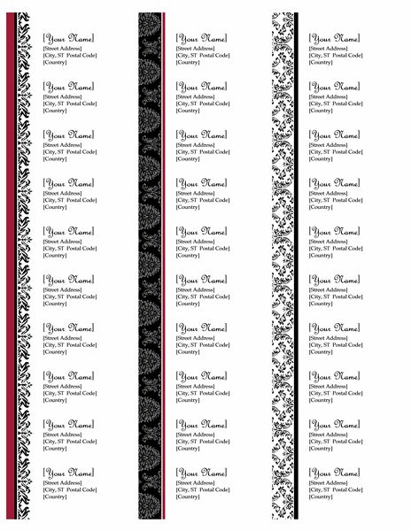 23 Best Address Labels Free Address Label Templates Images On Pinterest Address Label Pages Return Address Label Template