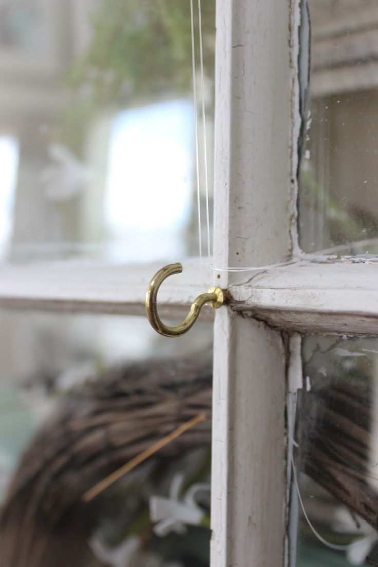 A Nice Alternative For Doors With Windows Hang The Wreaths In The Center Of The Door Rather Than From The Top Double Front Doors Front Door Decor Front Door