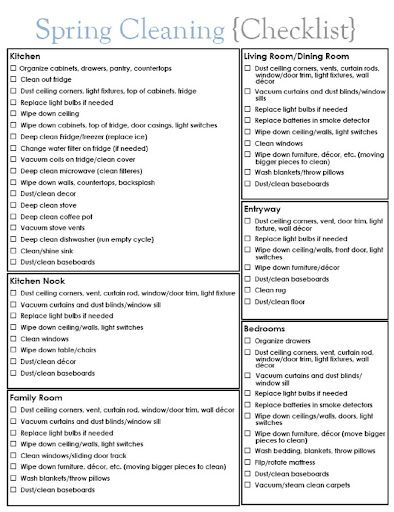87 best cleaning checklists images on Pinterest Cleaning tips - spring cleaning checklist 87 best cleaning checklists images on Pinterest Cleaning tips - spring cleaning checklist