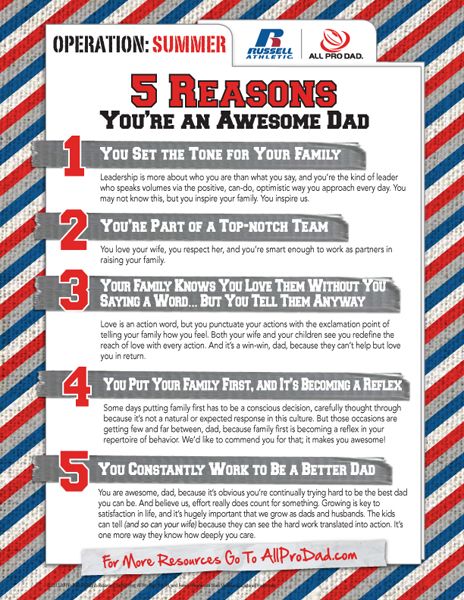 5 reasons you re an awesome dad all pro dad all pro dad