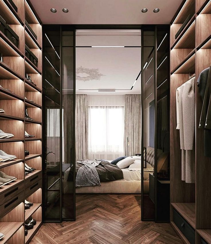 Begehbarer Kleiderschrank Im Schlafzimmer Schlafzimmerinspiration, begehbarer Kleiderschrank | #interior #goals #