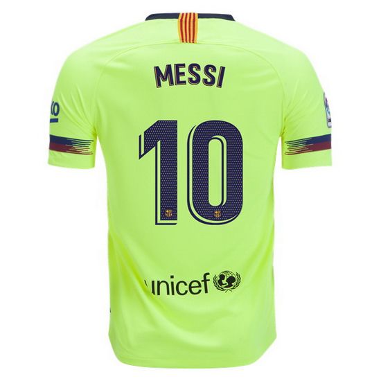 Cheap 18/19 Barcelona Lionel Messi Away Replica Soccer Jersey