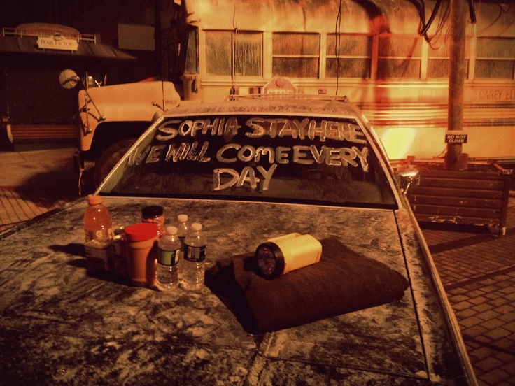 write it on your car outside your zombie haunt