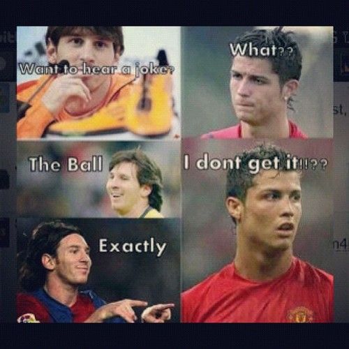Pin by Amazon.com on Lionel Messi VS Cristiano Ronaldo | Soccer jokes