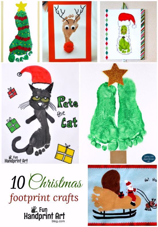 10 creative footprint christmas crafts for kids featured on funhandprintartblogcom - Footprint Christmas Crafts 10 creative footprint christmas crafts for kids featured on funhandprintartblogcom - Footprint Christmas Crafts