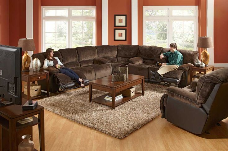 Catnapper Escalade Sectional Sofa Set Chocolate Power Reclining Sofas For Small Spaces Power Reclining Sectional Sofa Sofas, Chocolate Leather Sectional Sofa Set